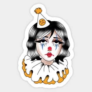 Clown Girl Sticker